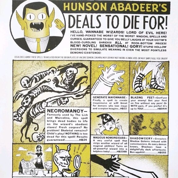 2014 Adventure Time Poster Hunson Abadeer's Deals To Die For 16 x 11" DWJJ8 - Picture 1 of 2